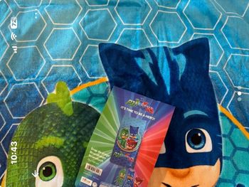 Serviette Plage Enfant PJ Masks Disney 70x140 cm Coton Neuve Étiquette
