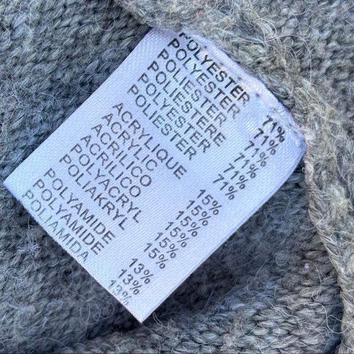 Robe en tricot unie à manches longues – Taille 38/40 – Gris - photo numéro 7