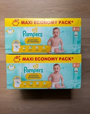 224 couches Pampers premium taille 3