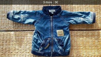 Veste jean 3 mois Garçon