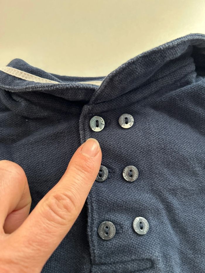 Joli ensemble grenouillère salopette combi short Cyrillus 6 mois - photo numéro 7