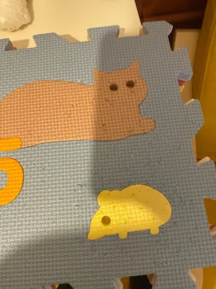 tapis puzzle chiffres et animaux - photo numéro 5