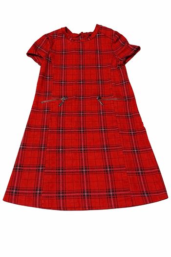 Robe, motifs écossais. 6 ans.