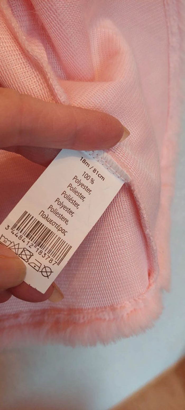 Superbe veste sans manches/boléro bébé fille Lee Cooper 18 mois rose comme neuve - photo numéro 5