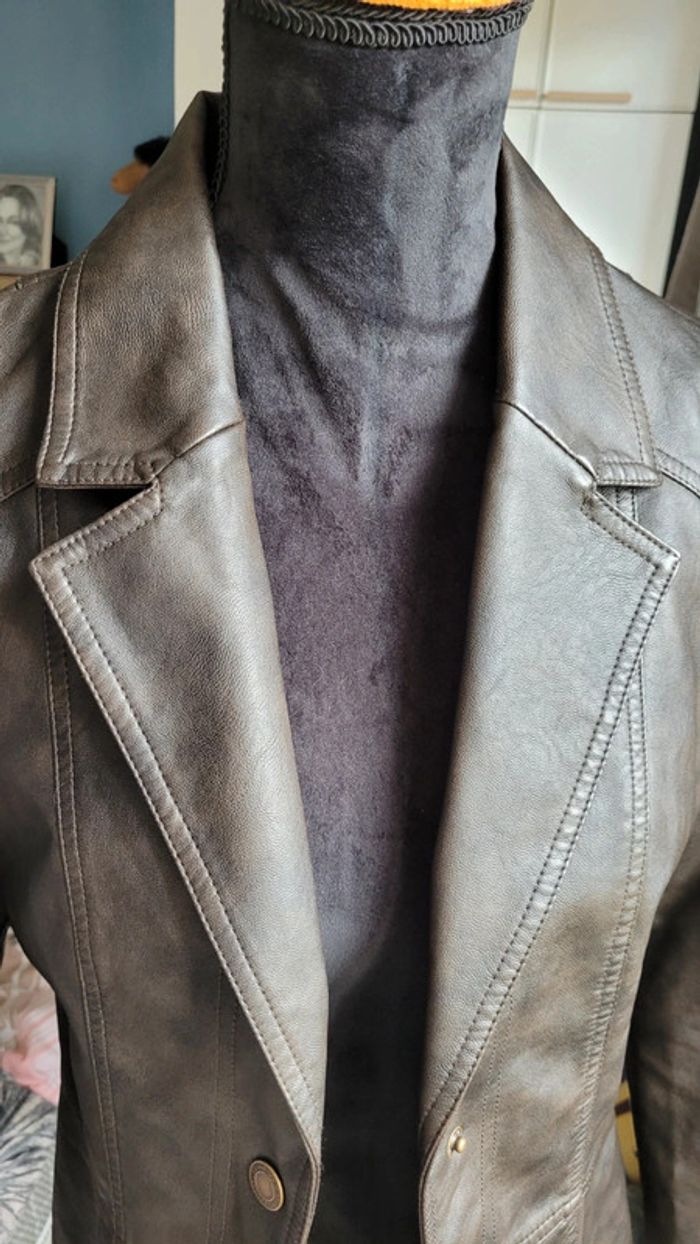 Veste perfecto similicuir Stradivarius - photo numéro 6
