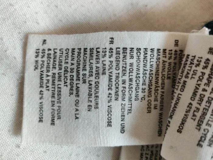Pull long col rond H&M vert forêt taille M - photo numéro 3