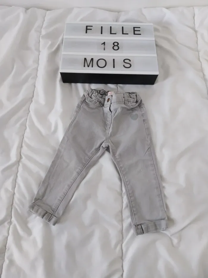 Jeans fille 18 mois Gemo