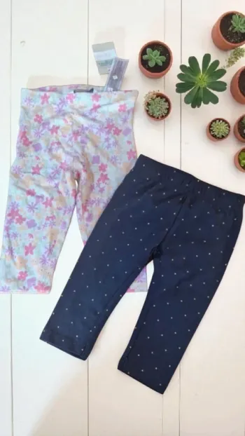 2 leggings 12 mois