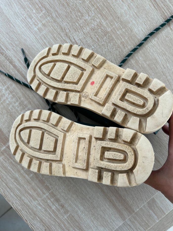 Chaussures hautes 32 vert - photo numéro 4