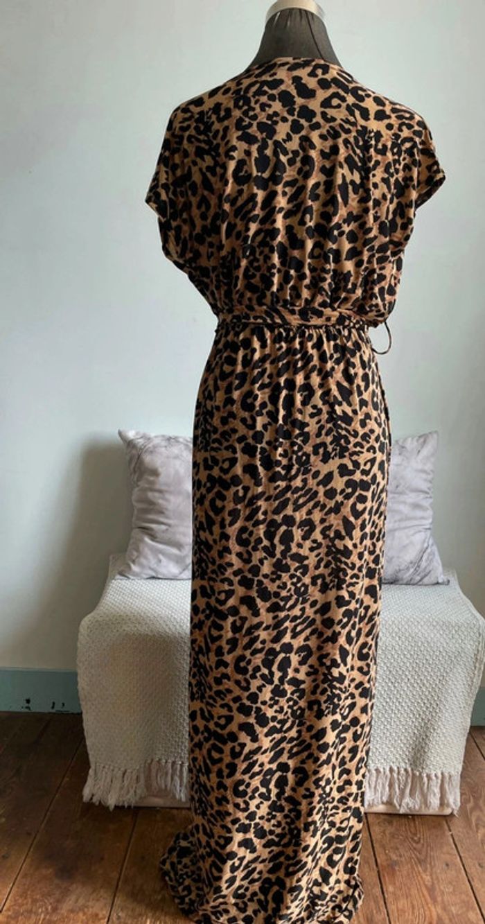 Robe longue fluide motifs panthère. - photo numéro 3