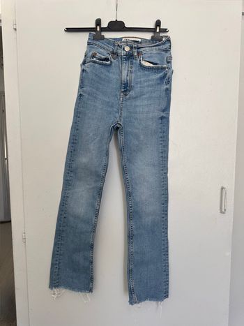 Jean taille haute Zara taille 32 bleu 