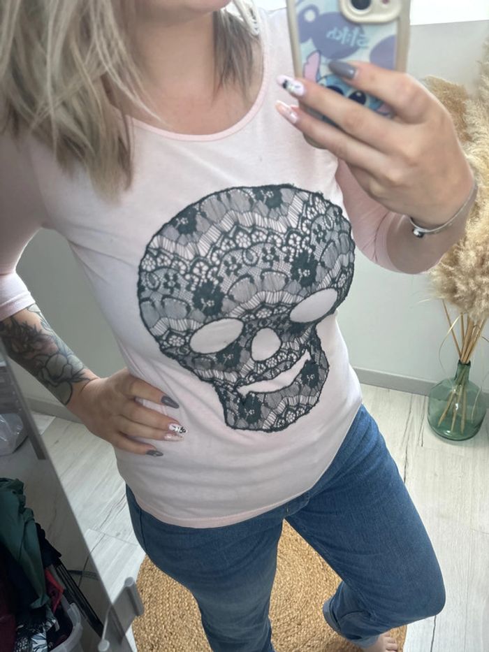 T shirt manche 3/4