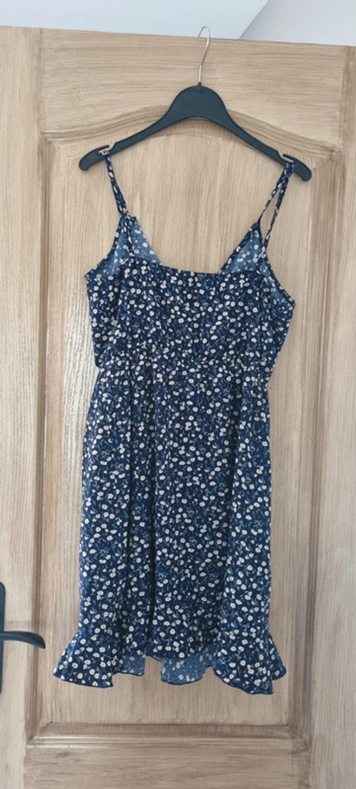 Petit robe fleurie bleu marine - photo numéro 6