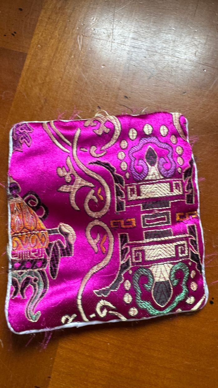 Pochette Sac porte monnaie en tissus - photo numéro 2