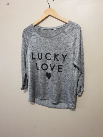 Sweat manches 3/4 gris