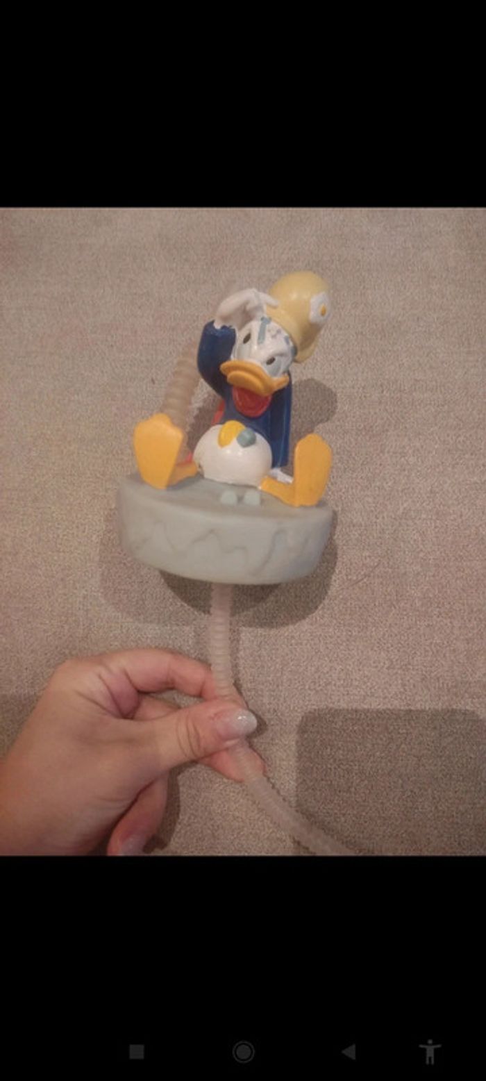 Bouchon gobelet paille Donald Disney vintage