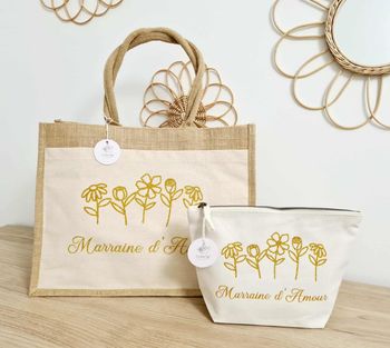 Cabas  et pochette personnalisés