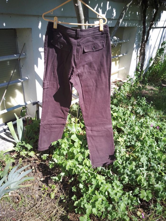 Pantalon large marron foncé - photo numéro 4