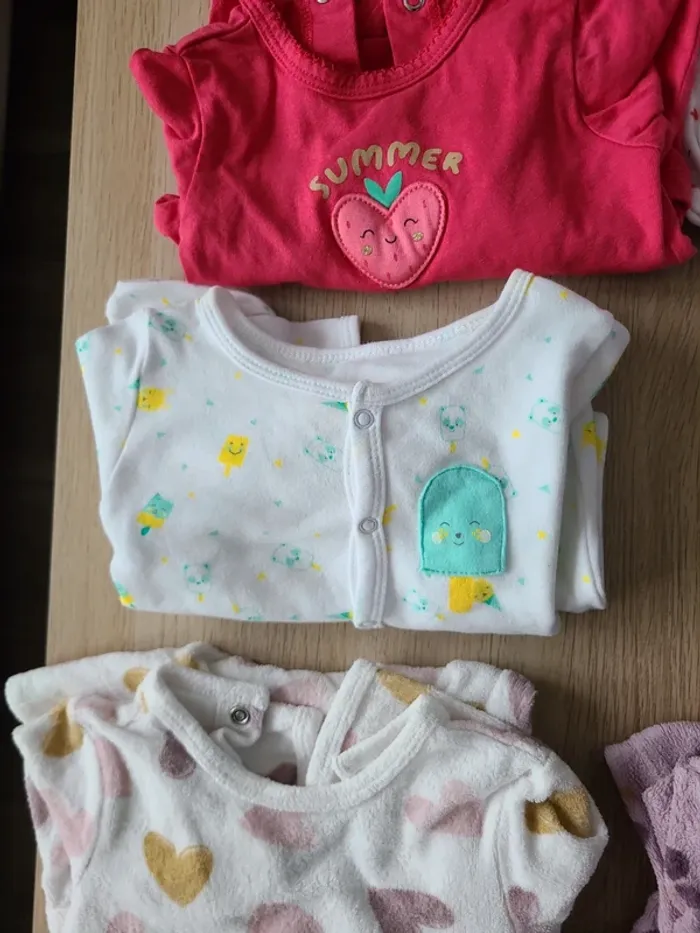 Lot de pyjama fille 3 mois - photo numéro 4