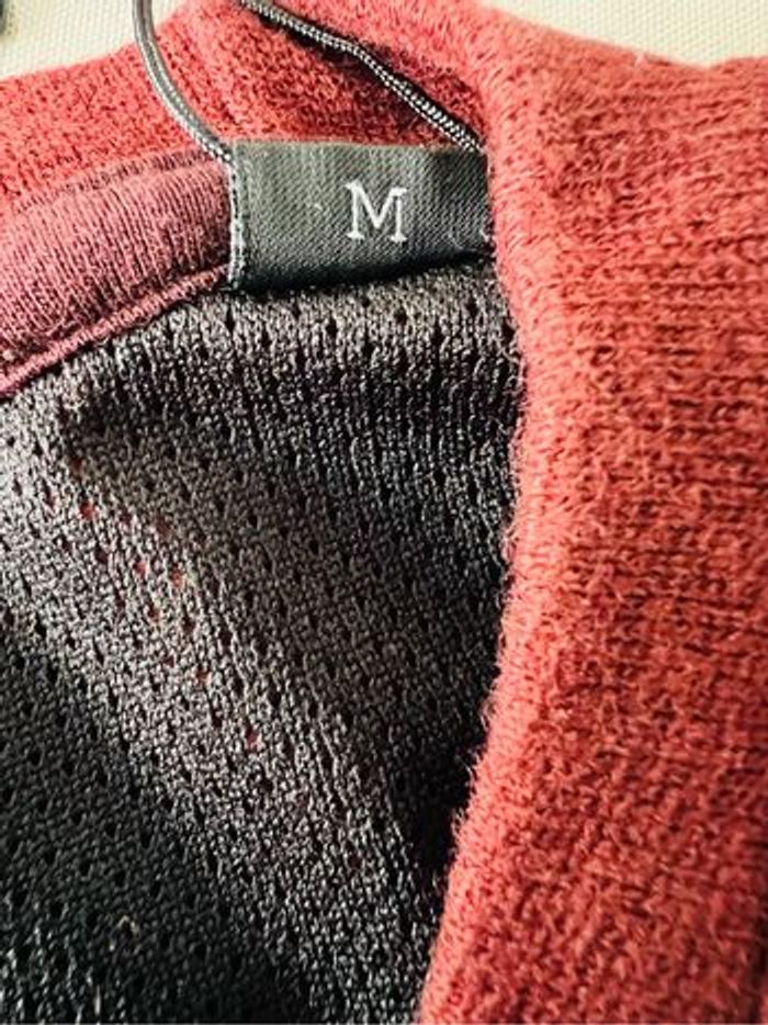 Sweat pull homme bordeaux marron Selected Taille M - photo numéro 5
