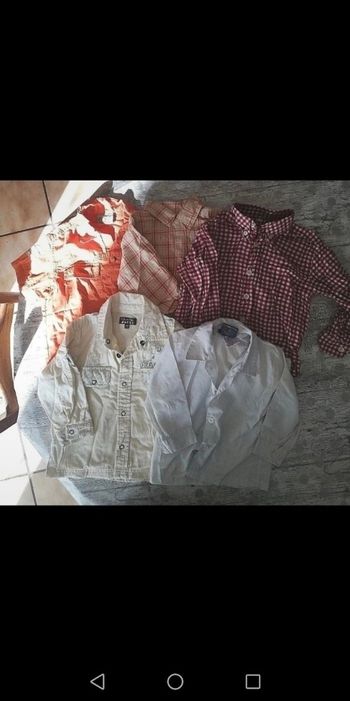 Lot 5 chemises 2 ans