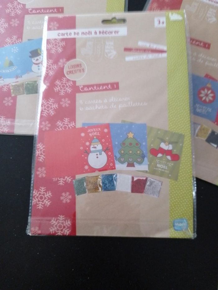 3x3 cartes loisirs créatifs paillettes de NOËL - 16x22cm ( plusieurs exemplaires voir annonce) - photo numéro 5
