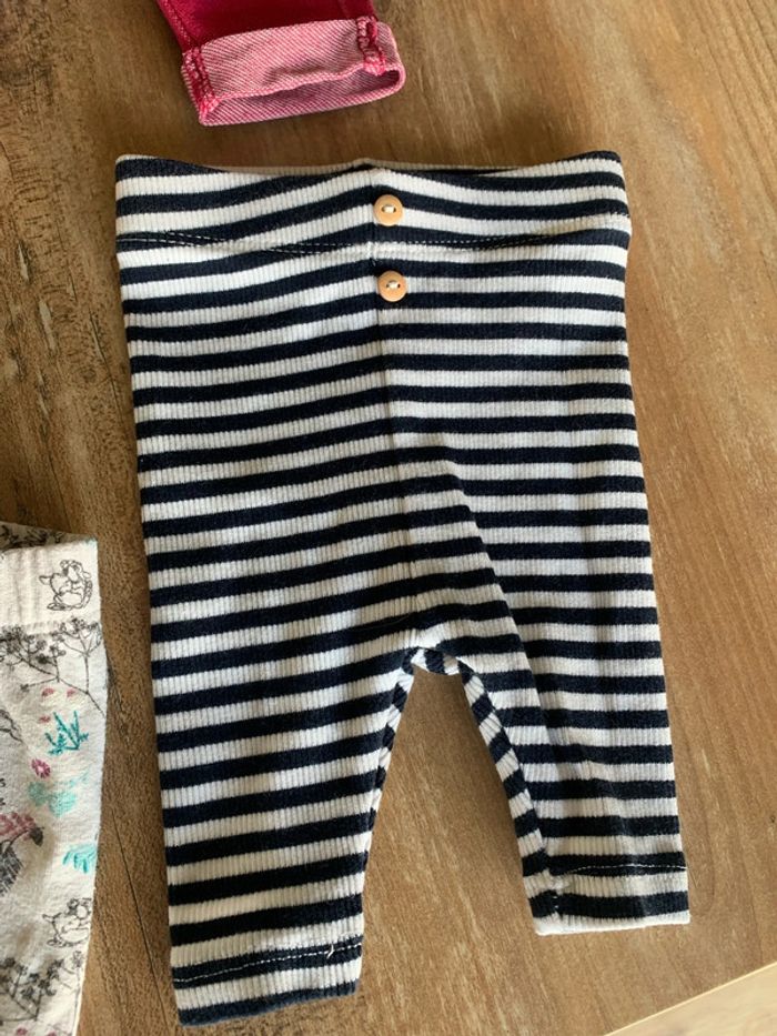 Lot de 7 pantalons/ leggings / joggings fille 1 mois - photo numéro 2