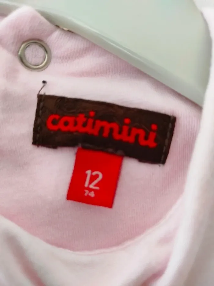 (a) Pyjama rose clair Catimini 12m - photo numéro 6