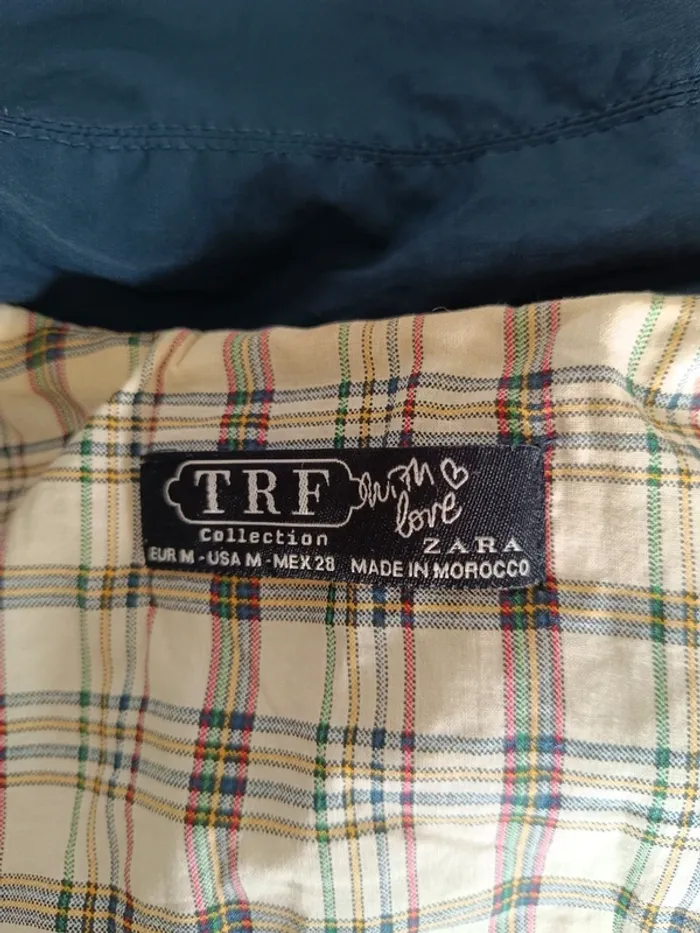 Trench bleu marine M Zara vintage TRF - photo numéro 9