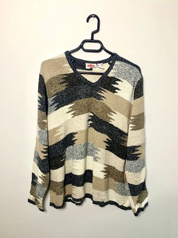 Pull style real tree treillis army camo Alia knitted taille L