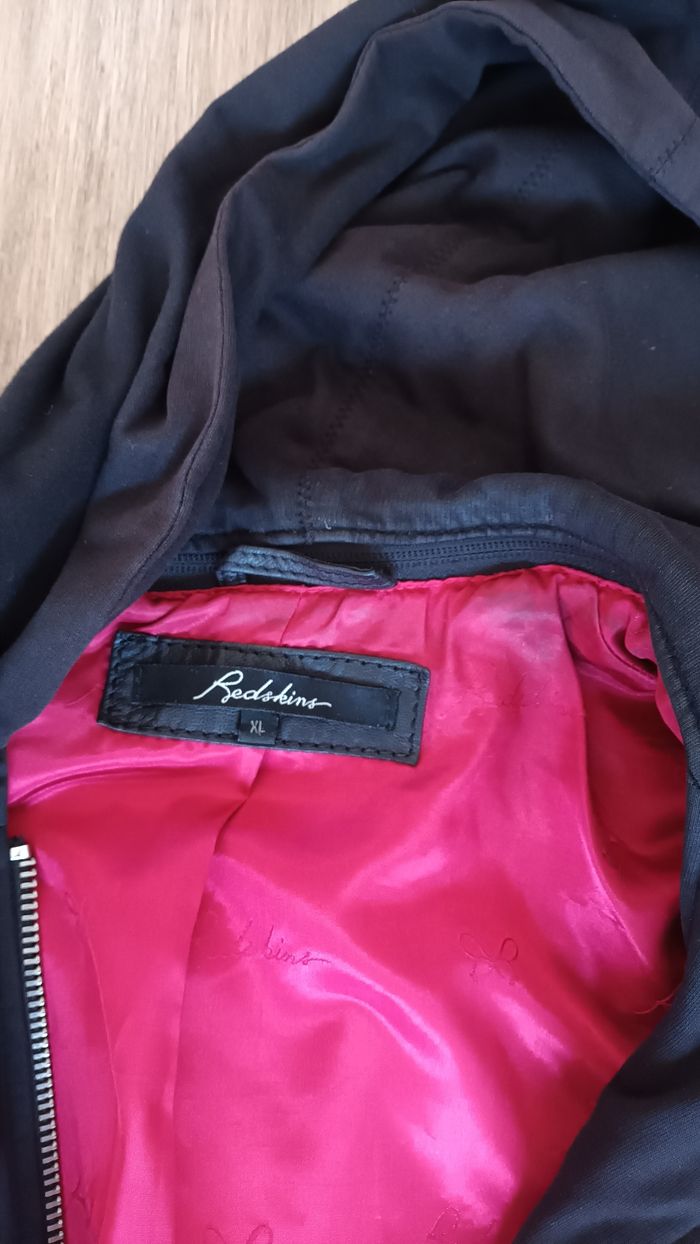 Blouson en cuir noir Redskins - photo numéro 2