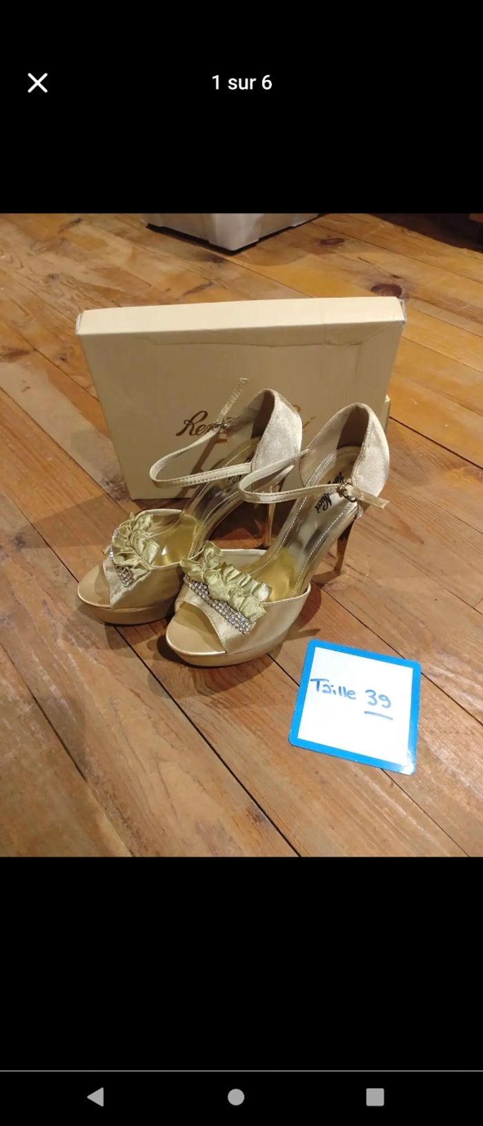 Chaussures dorées Renato nucci - photo numéro 3