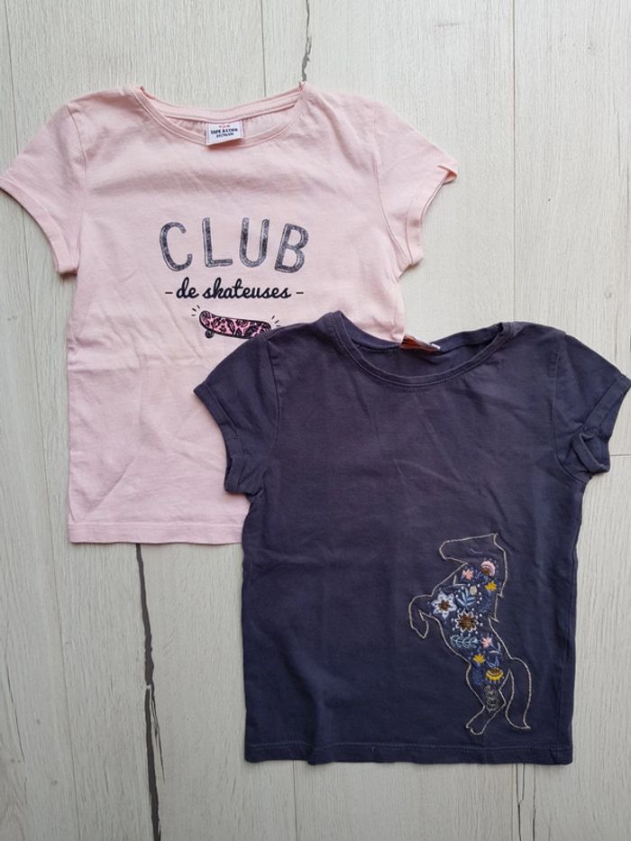 Lot de 2 tee shirts neufs 3ans tape à l'œil
