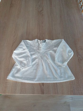 Blouse blanche 36m broderie