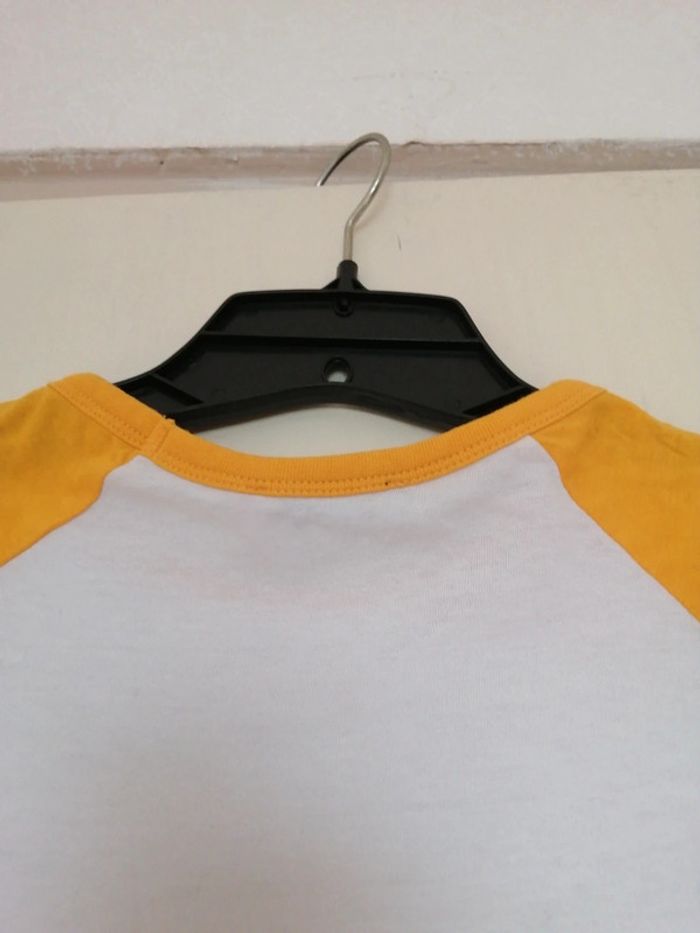 Tee shirt taille M couleur jaune moutarde et blanc de la marque Jenifer - photo numéro 12