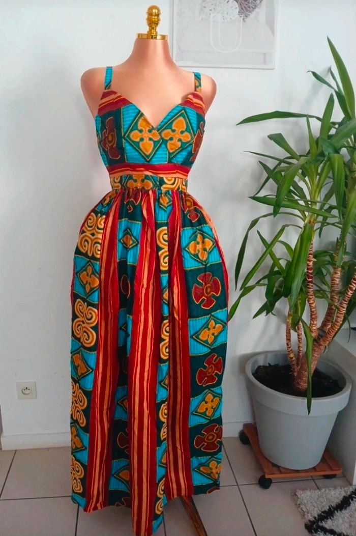 Magnifique Longue Robe d'été Neuve Taille L - photo numéro 5