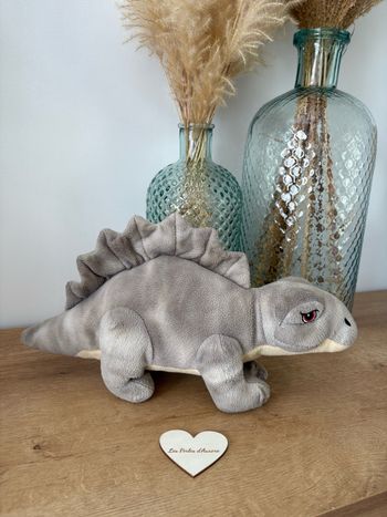 Peluche dinosaure gris zeeman 37 cm