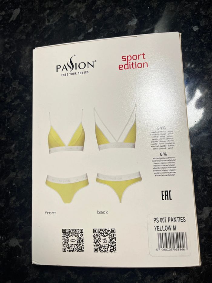 Ensemble panties Passion sport édition taille M neuf - photo numéro 2