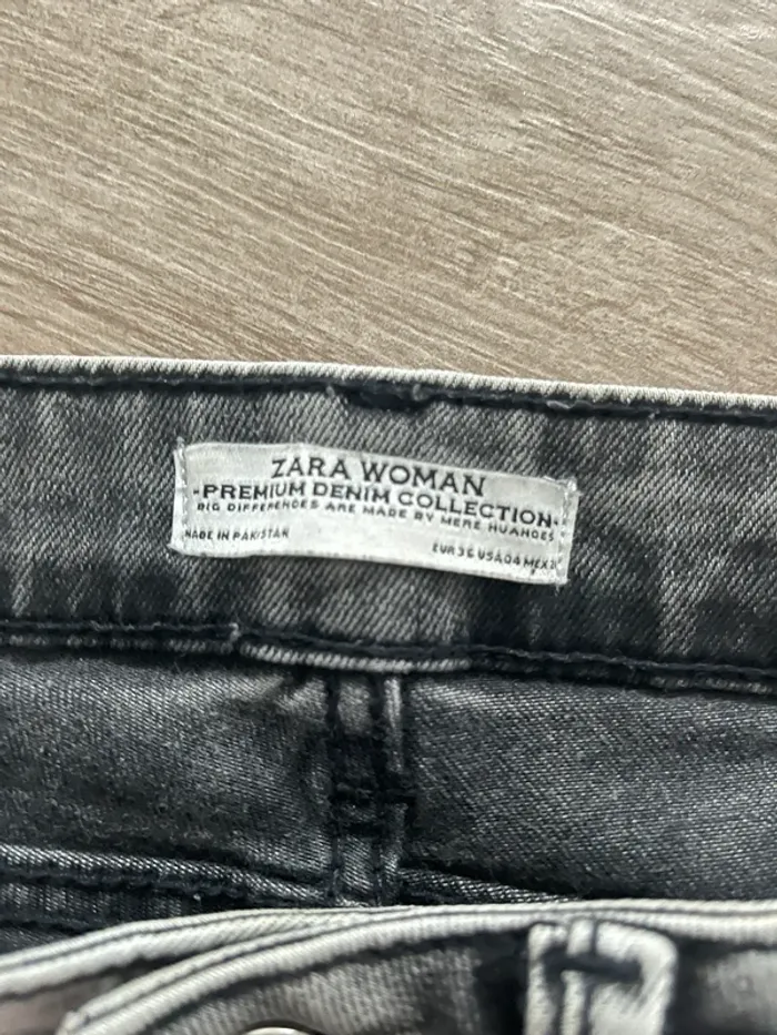 Jeans gris Zara - photo numéro 3