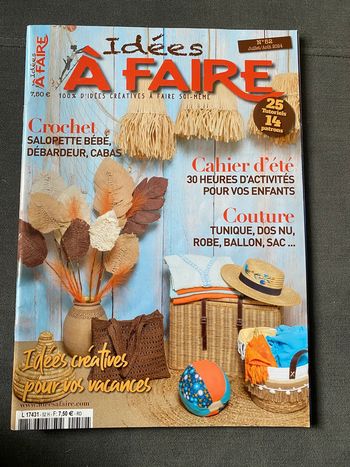 Magazine idée à faire numéro 52 juillet/août 2024