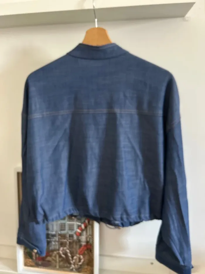 Veste jean - courte - bomber - Zara M - photo numéro 5