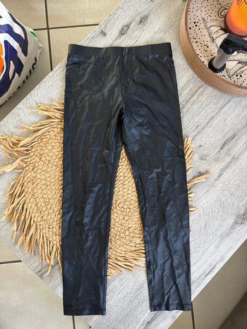 Legging en simili cuir gemo 8 ans