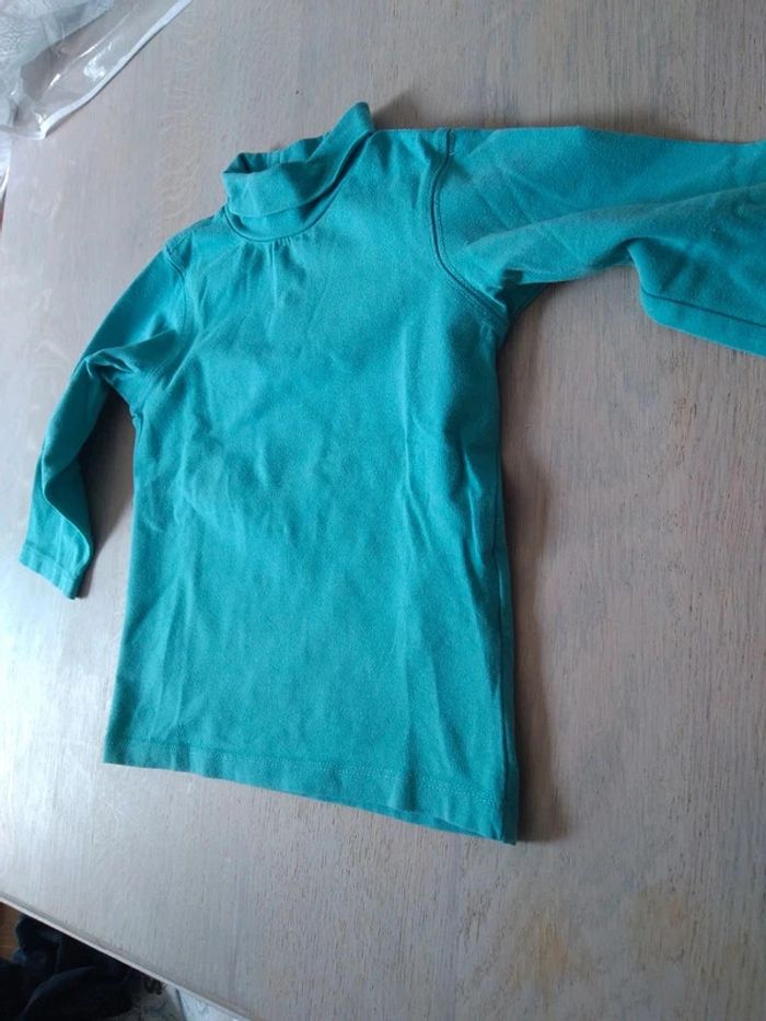 Sous-pull bleu uni 18 mois - photo numéro 3