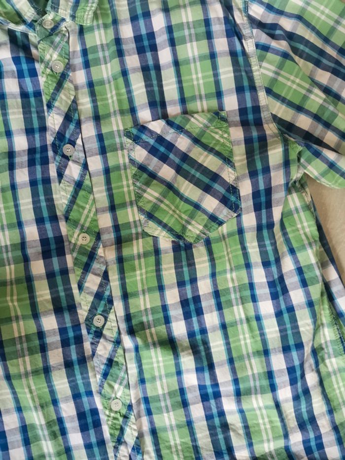 Chemise manches courtes homme carreaux - photo numéro 3