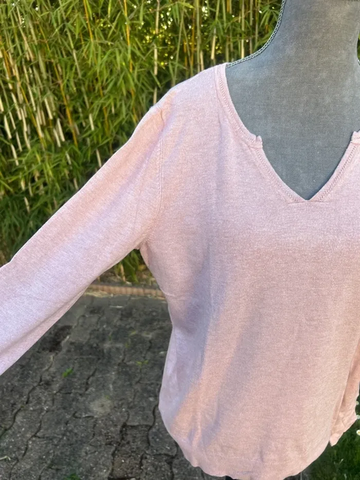 Pull léger rose pale - photo numéro 3