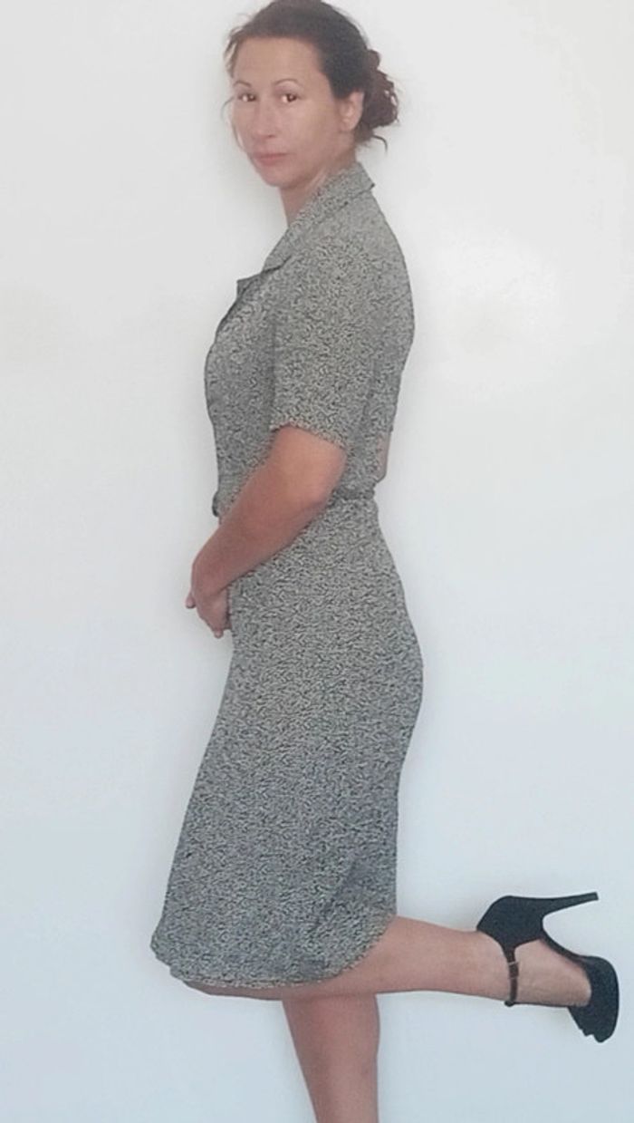 Robe portefeuille fendue taille 40 - photo numéro 4