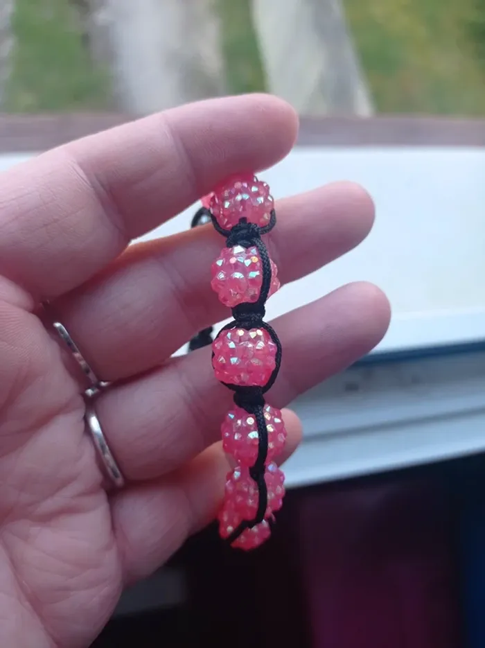 Bracelet Shamballa rose - photo numéro 2