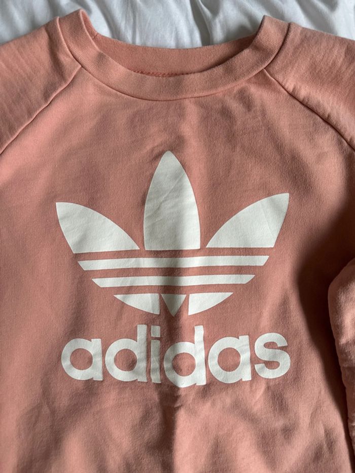Sweat Adidas Originals rose femme - Taille M - photo numéro 2