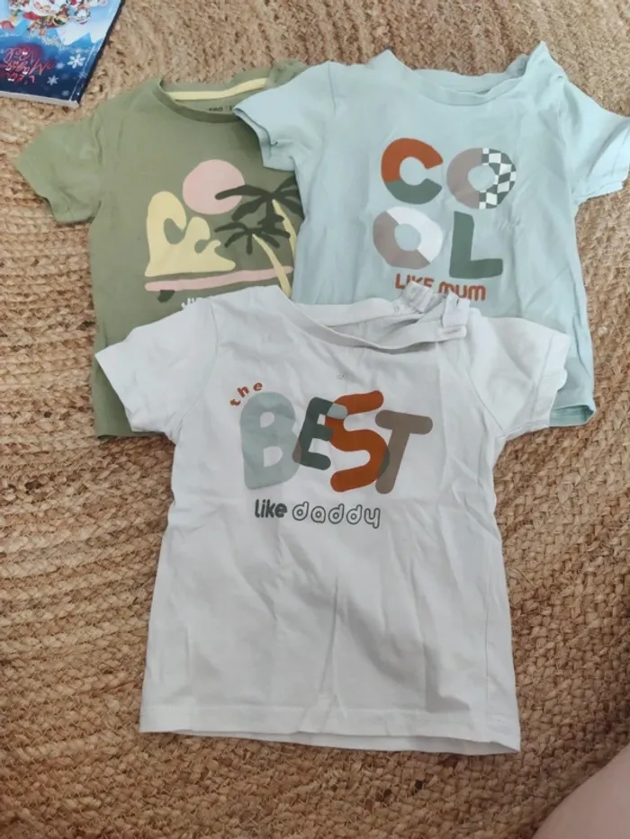Lot t-shirt 24 mois