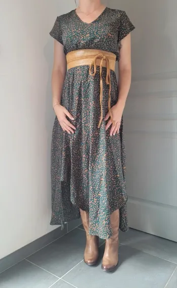 Robe LPB asymétrique fluide taille S